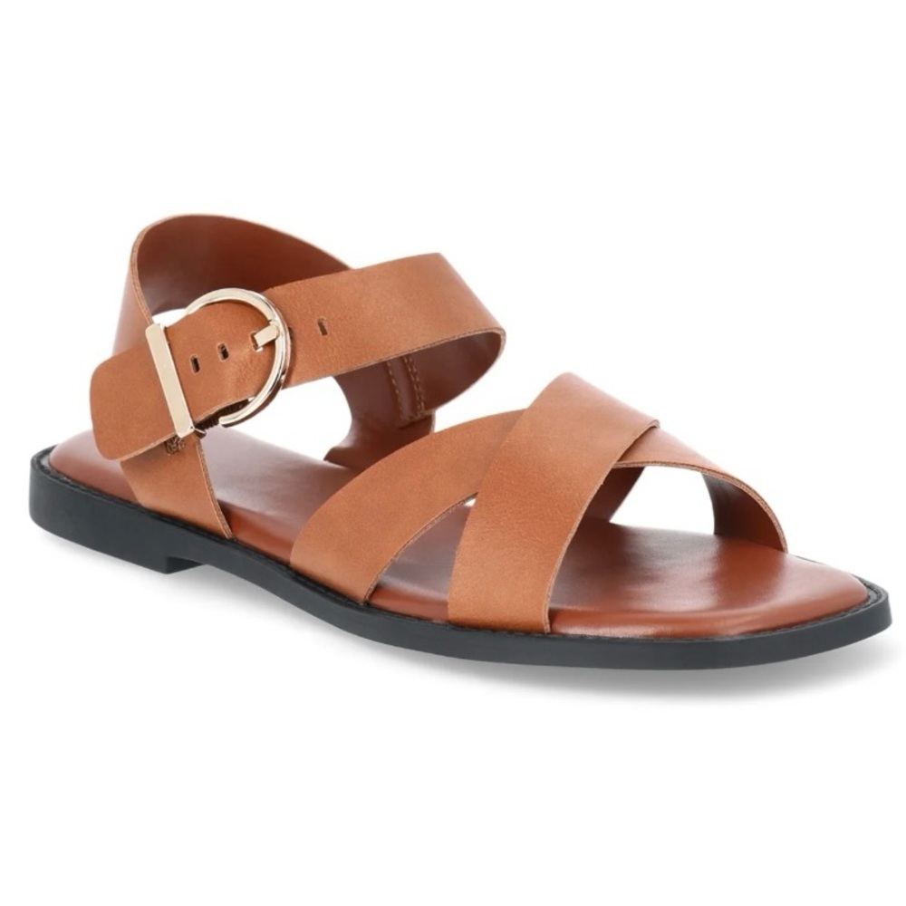Time and Tru Brown Criss Cross Sandals